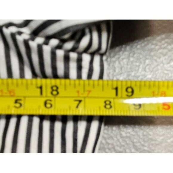 J. Crew Womens 0 Ruffle Classic Fit Washed Cotton Poplin Shirt in Stipe - Picture 8 of 13